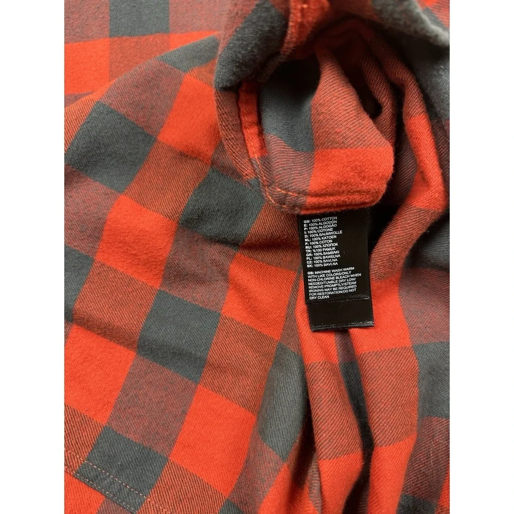 The North Face Shirt Men's Size XL Red Plaid Flannel Long Sleeve Button Up